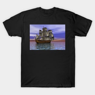 English Vessel, Digital Art T-Shirt